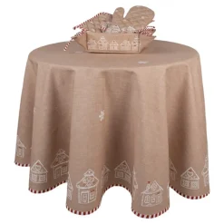 Rond tafelkleed Kerst Gingerbread 170 cm