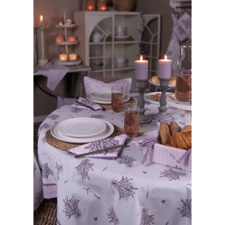 Rond tafelkleed Lavender Garden 170cm