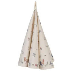 Ronde keukendoek Chicken and Rooster