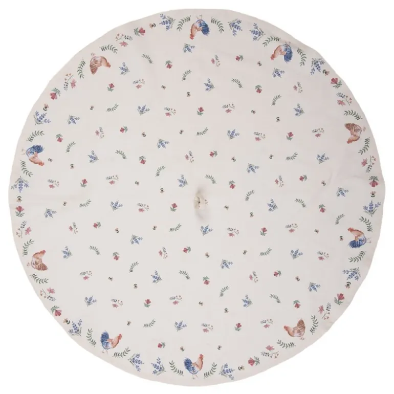 Ronde keukendoek Chicken and Rooster