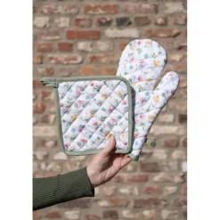 Ronde keukendoek Colorful Flowers 80cm