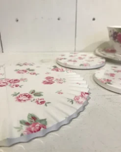 Ronde pannen onderzetter roosjes Lucy 20 cm