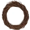 Rotan krans bruin 40 cm