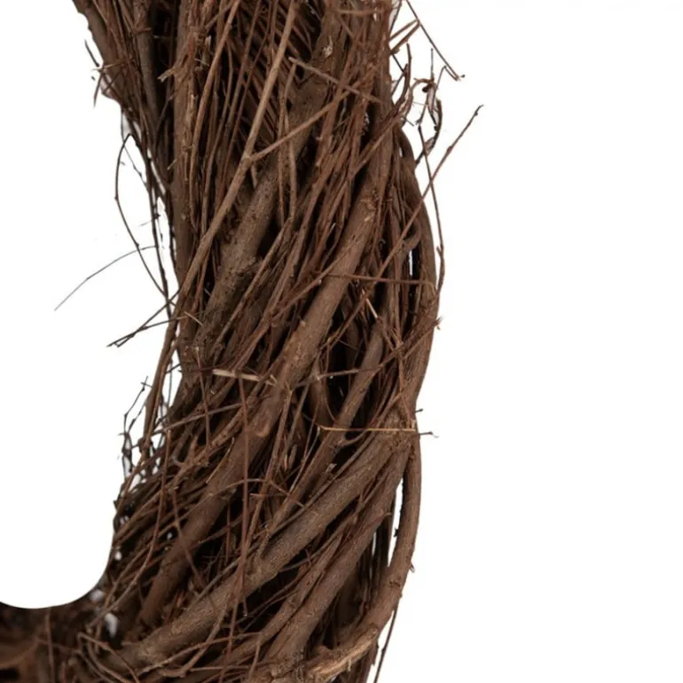 Rotan krans bruin 35 cm