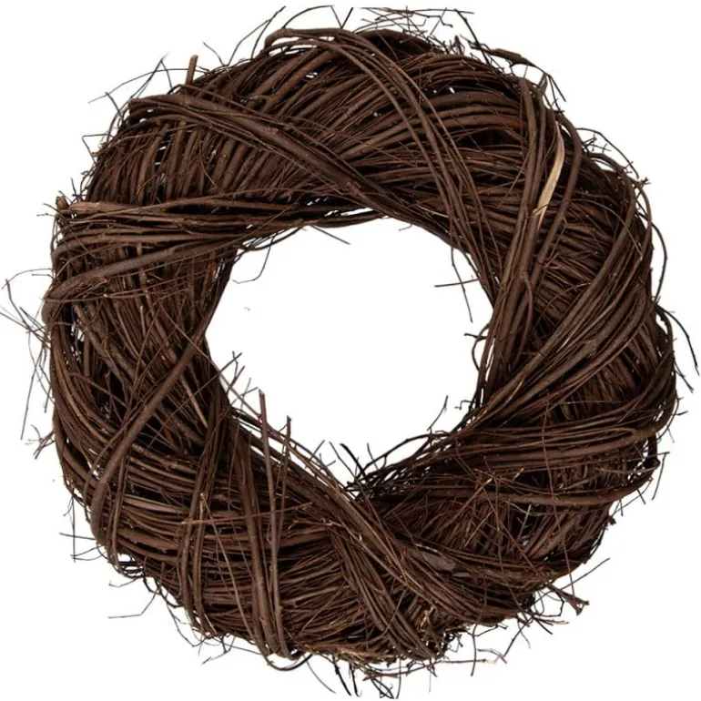 Rotan krans bruin S 35*9