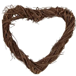 Rotan krans hart (XS) 20*20*3