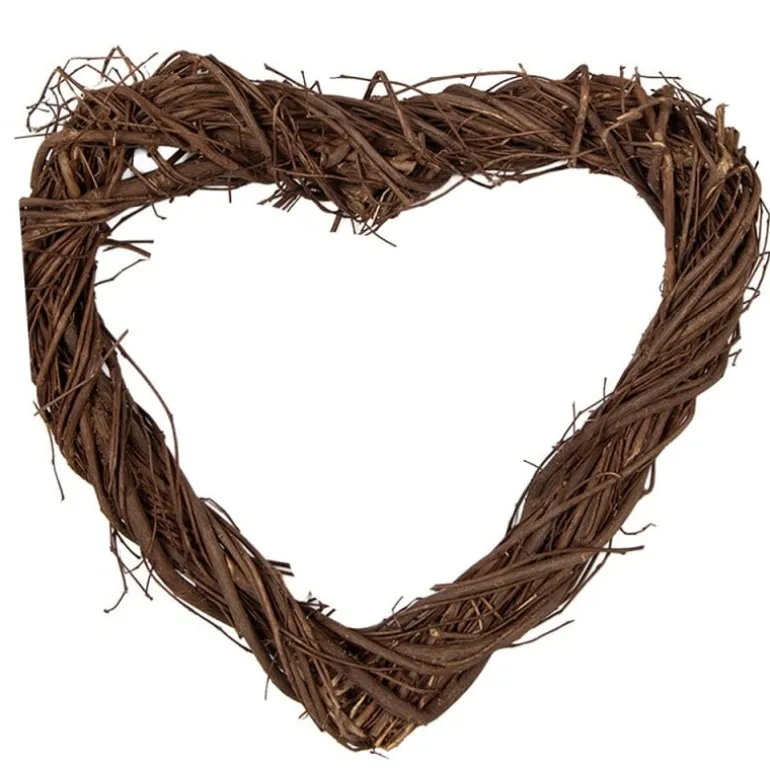 Rotan krans hart (XS) 20*20*3
