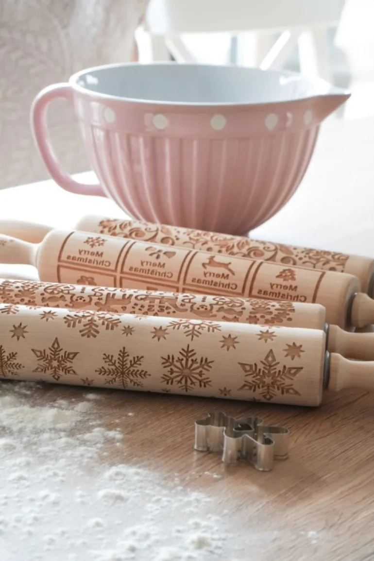 Roze beslagkom met handvat en dots