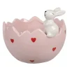 Schaal/kom konijntje roze 13*12*10