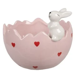 Schaal/kom konijntje roze 13*12*10