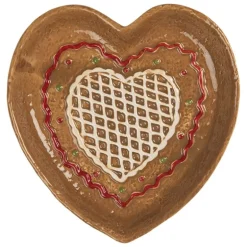 Schaaltje peperkoek hart 17*17