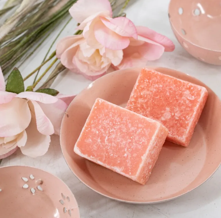 Schaaltje voor amberblokjes Roze