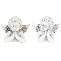 Set van 2 decoratie engeltjes 9*6*7