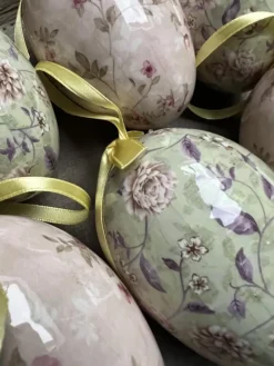 Set van 6 decoratie hangers ei 7*1