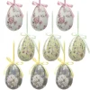 Set van 9 decoratie hangers ei 5*8