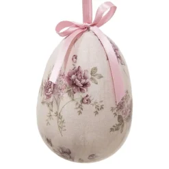 Set van 2 decoratie hangers ei roze 9*12