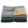 Set van 3 gebreide vaatdoeken Rustic blue