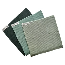 Set van 3 gebreide vaatdoeken Rustic green combi