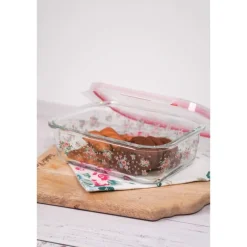 Set van 2 glazen schalen roosjes Lisa