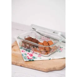 Set van 2 glazen schalen roosjes Lisa