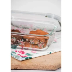 Set van 2 glazen schalen roosjes Lisa