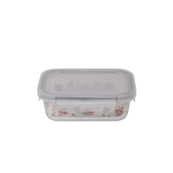 Set van 2 glazen schalen roosjes Lisa