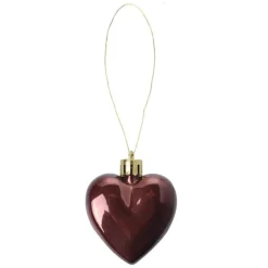 Set van 8 kerstbal hartjes 5*1