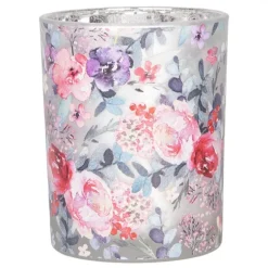 Set van 2 waxinelichthouders rozen