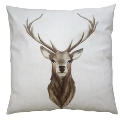 Sierkussenhoes beige rendier 45*45