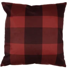 Sierkussenhoes Kerstbomen geruit 45*45