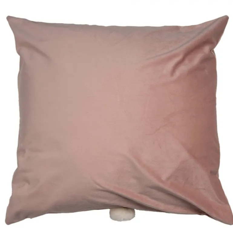 Sierkussenhoes konijn achterkant fluffy roze 45*45
