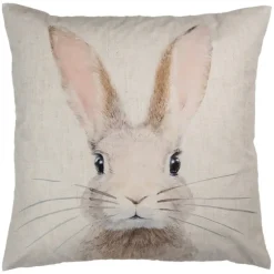 Sierkussenhoes konijn beige 45*45