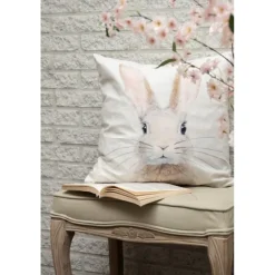 Sierkussenhoes konijn beige 45*45