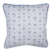 Sierkussenhoes roosjes blauw