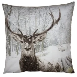 Sierkussenhoes winters met rendier 45*45