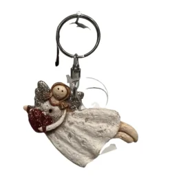 Sleutelhanger engel met hart (B)