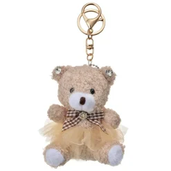Sleutel-tashanger beertje bruin 10cm
