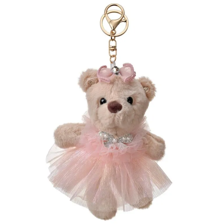 Sleutel-tashanger beertje bruin 15cm