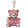 Sleutel-tashanger beertje roze 10cm