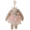 Sleutel-tashanger konijn beige 22cm