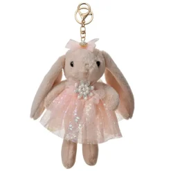 Sleutel-tashanger konijn beige 22cm