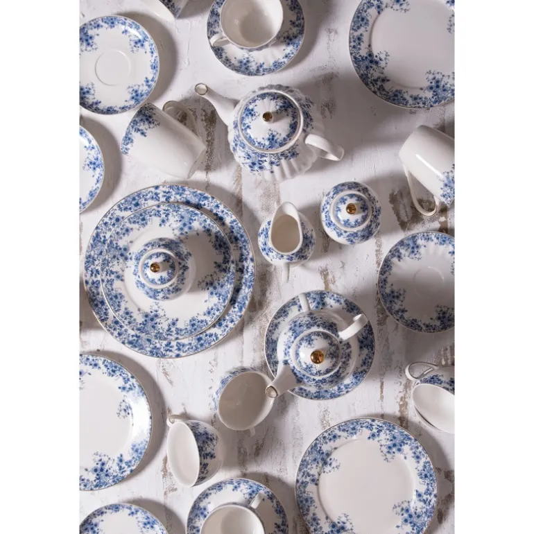 Soep / Serveerkom blauwe bloemetjes