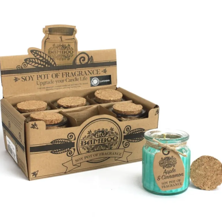 Sojakaars in glazen pot Appel en Kaneel