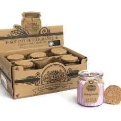 Sojakaars in glazen pot Granaatappel