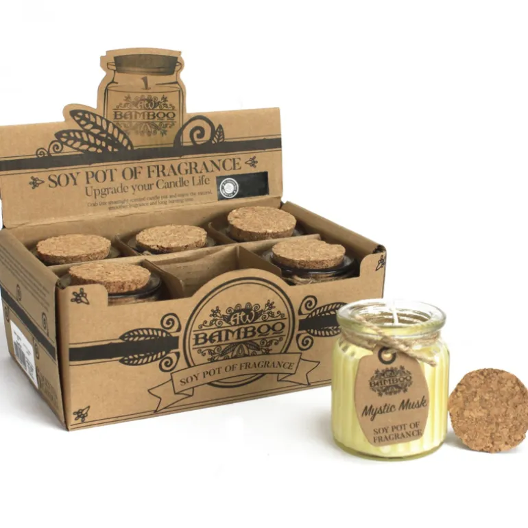 Sojakaars in glazen pot Mystieke Musk