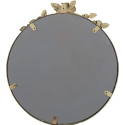 Spiegel met bloemen brons/goudkleur 39*44