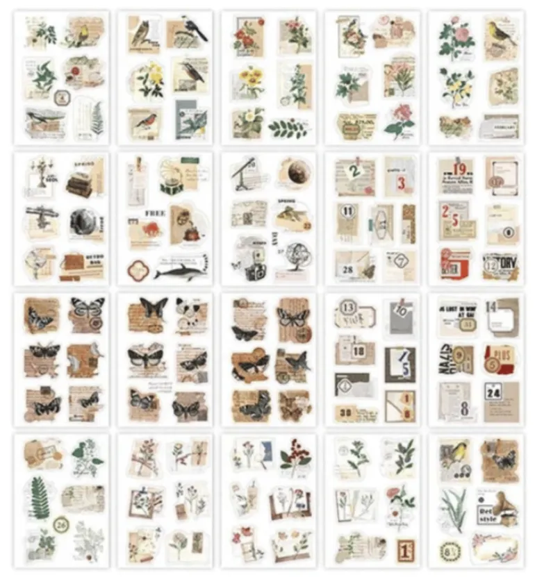 Stickerboekje Vintage