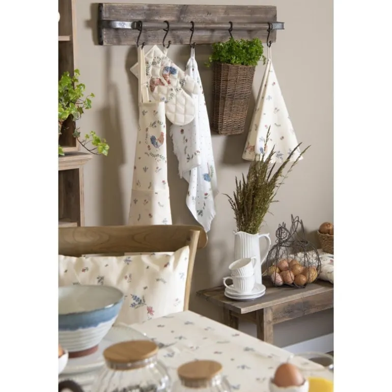 Stoelkussen met foam Chicken and Rooster