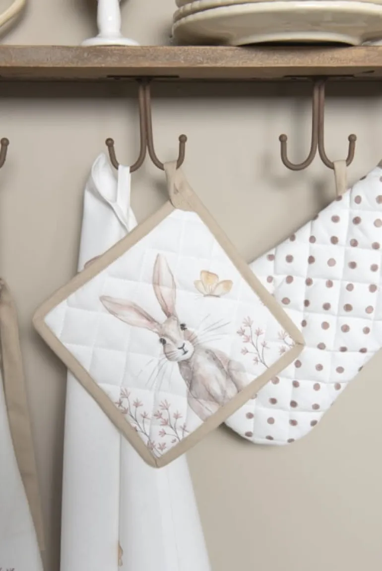 Stoelkussen met foam Rustic Easter Bunny