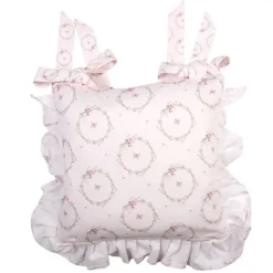 Stoelkussenhoes met ruche Floral Easter Bunny